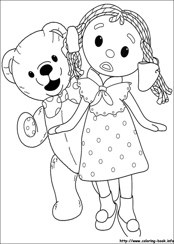 Andy Pandy coloring picture